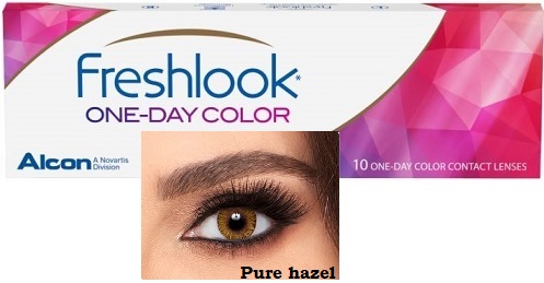 FreshLook One-Day Color(Pure Hazel) Alcon - while stocks Last!